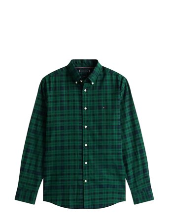 Mercerized Blackwatch Rf Shirt Green Tommy Hilfiger
