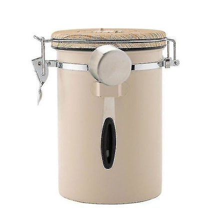 Stainless Steel Airtight Coffee Container Storage Canister Set Coffee Jar Canister With Scoop For Coffee Beans Tea 1.8l