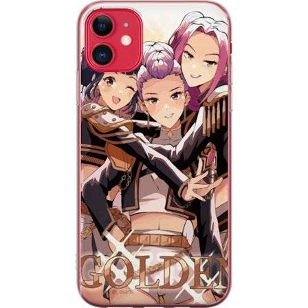 Kompatibelt Mobildeksel til Apple Apple iPhone 11 K-Pop Demon Hunters gull svart anime trio kpop e-sport inspirert design kraftig stil