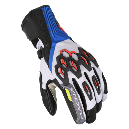 Motorradhandschuhe Macna Brawler RTX Weiß/Rot L