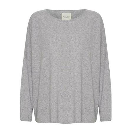 Part Two Round-neck Strik Grå, Dame Striktrøjer