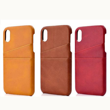 Stilrent Skal Med Kortfack För Iphone Xr Röd