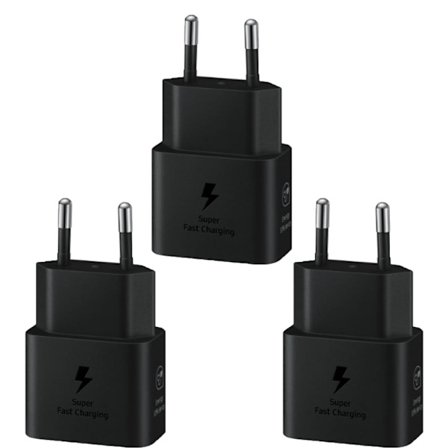 3 st 45W Supersnabb Laddare Europeisk Reseadapter (Europeisk Specifikation)