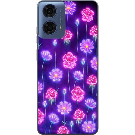 Kompatibelt Mobildeksel til Motorola Moto G04 Bloom Reverie Electric Petals