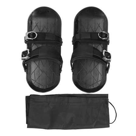 Mini Skidskor Korta Tunna Skridskoskidor Fästs på Stövlar Vinter Utomhus Svart One Size