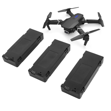 3 st Drönare Litiumbatteri 1800MAH 3.7V Uppladdningsbart Quadcopter Drönarbatteri för E88 E88Pro E100 E99 K3 K6 E89 P1 P4 P5