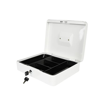 Kassalåda metall vit 300 x 240 x 90 mm