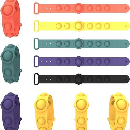 Mini Simple Dimple Sensory Fidget Toy Stress Relief Armband Stress Relief för Barn KLB
