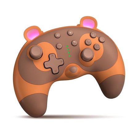 Switch-kontroller - Söt tvättbjörn djur trådlös Switch-kontroller för Switch Lite/OLED/PC, Switch Pro-kontroller fjärrkontroll Gamepad Joystick med 