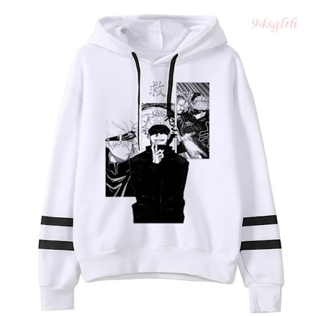 Unisex Jujutsu Kaisen Anime Yuji Itadori Hoodies Herre Harajuku Gojo Satoru Kawaii Manga Grafisk Streetwear Genser Pullover 15514