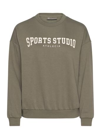 Giannis W Crew Neck Sport Sport Clothing Sport Sweat-shirts & Hoodies Sport Sweat-shirts Green Athlecia