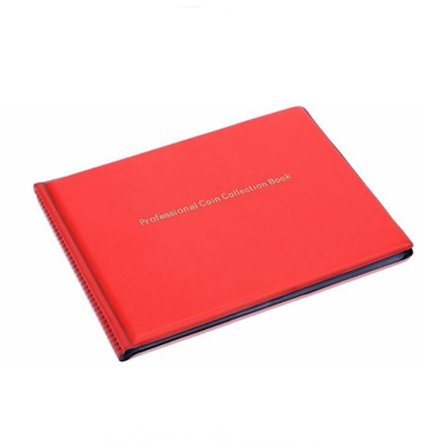 Postimerkkikokoelmakirja, 240 taskua keräilijöille Red