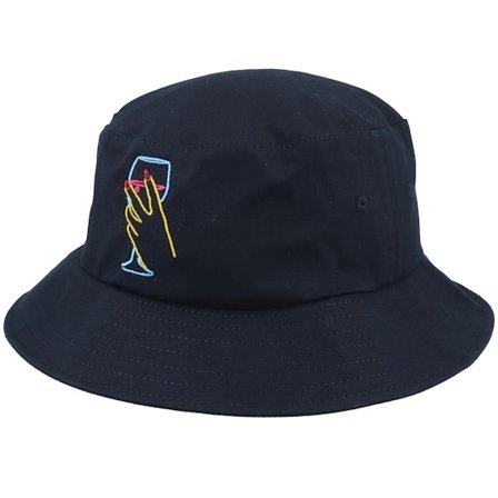 Iconic - Schwarz bucket Hut - Neon Summer Wine Black Bucket @ Hatstore