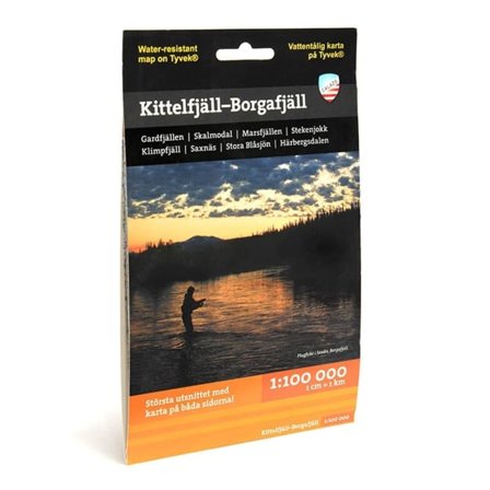 Calazo förlag Kittelfjäll – Borgafjäll 1:100 000 literature Black OneSize