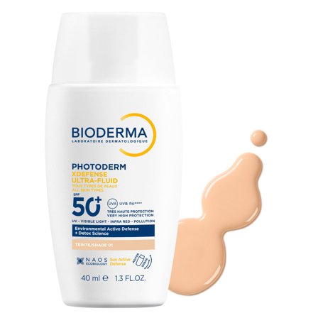 BIODERMA XDefense Ultra-Fluid Tinted SPF50+ 01 40ml - Solare viso alta prot.
