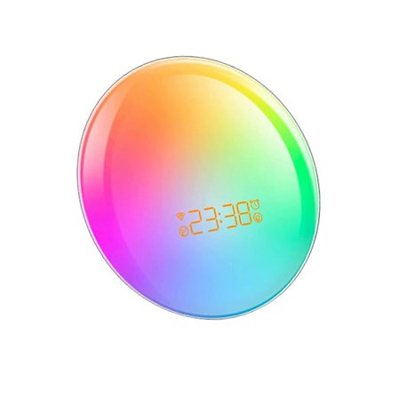 Väckarklocka APP Soluppgång Solnedgång WIFI Smart Arbetsdag Atmosfär Gåva Väckningslampa