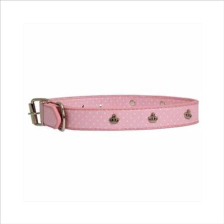 Royalty Halsband - Rosa - XL - Scarfes, Charms & Halsbandssmycken, Draglinor, Läder- & Textilhalsband på Doggie.se
