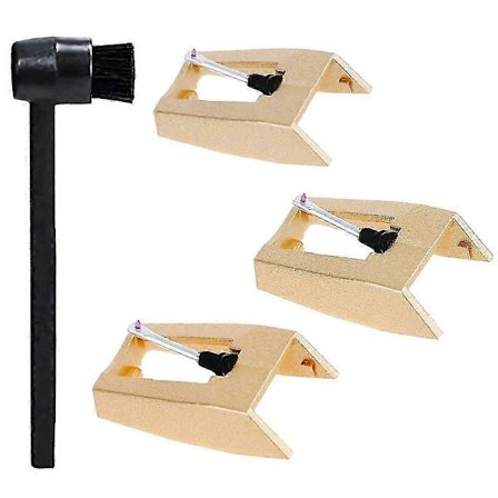 3-pack Diamant Ersättningsnål för Skivspelare