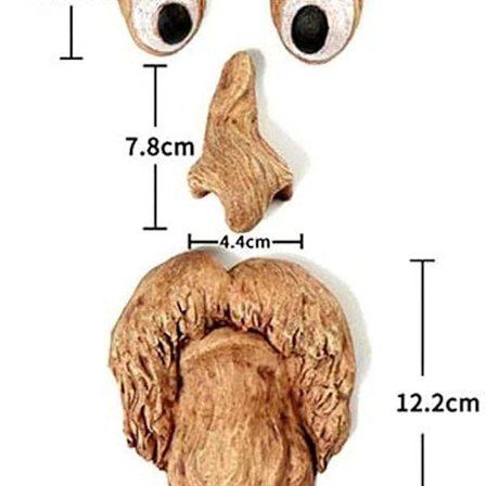 Ulkona puun kasvojen koristelu hauska vanha mies puun halaaja aave