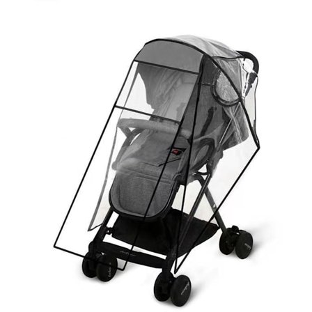 ING Barnevogn Regntrekk Barnevogn Regntrekk Barnevognstrekk Pustende Regntett Støvtrekk Slitesterkt Barnevogn Gjennomsiktig for de fleste barnevogner 