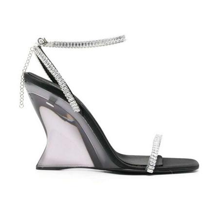 Sergio Rossi, High Heel Sandals Zwart, Dames, Maat:40 EU