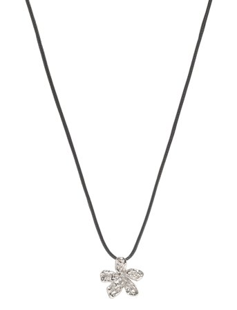 Bud to rose | Senna Cord Necklace Silver | ONE SIZE