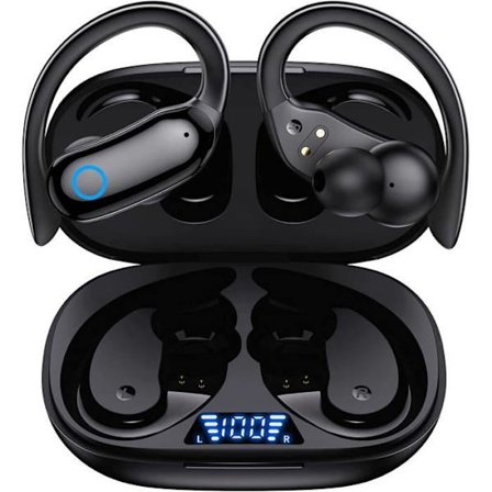 GNMN Sports Wireless Headset Bluetooth Headset 5.3 Vattentätt IPX7 Bluetooth Headset 48h batteritid Hi-Fi Stereoljud