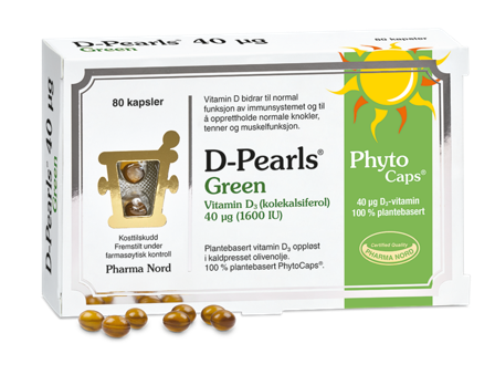 D-Pearls Phyto 40 mcg kapsler 80 stk