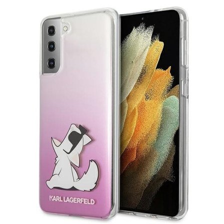 Karl Lagerfeld Choupette Fun-etui til Samsung Galaxy S21+ - Rosa