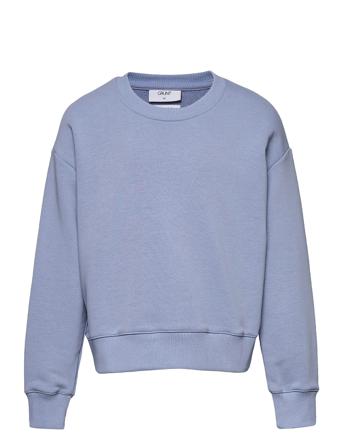 Our L Crew Sweat Sweat-shirt Tröja Blå Grunt