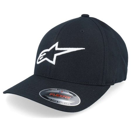 Alpinestars - Black flexfit Czapka Z Daszkiem - Ageless Curve Black Flexfit @ Hatstore