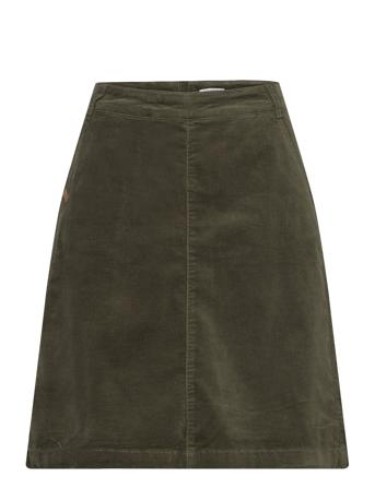 Nadia-Cw - Nederdel Knelangt Skjørt Grønn Claire Woman*Betinget Tilbud