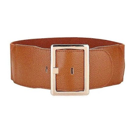 Dekorativt midjebelte for kvinner, bredt belte, bredt knytebelte, damebelte for kjoler med metallspenne [BR]