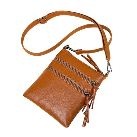 Crossbody Bag Axelväska BRUN - high quality