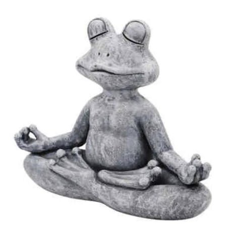/EA/Yoga-groda prydnad, utomhus gräsmatta trädgård dekoration staty
