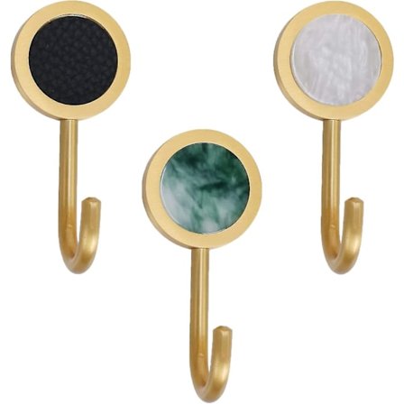 3 stk. Klæbende Væghængt Hængende Hættehylde Design Te Håndklæde Badeværelses Hængekrog Uden Bor