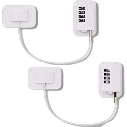 Køleskabs Kode Kombinationslås til Børn 2PCS Nummer Kombination Lås