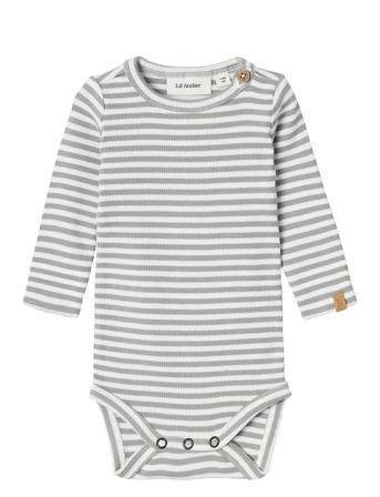 Nbmgago Ls Slim Body Lil Noos Bodies Long-sleeved Green Lil'Atelier