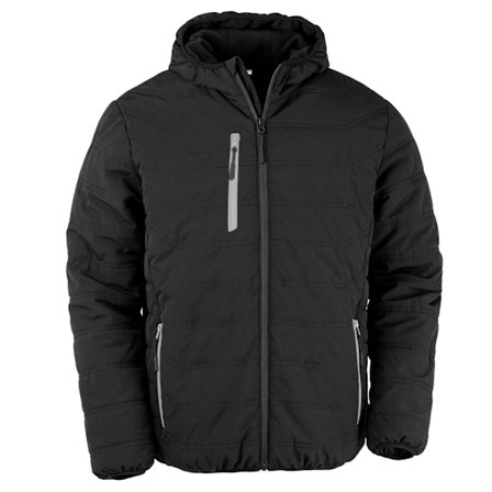 Result Genuine Recycled Mens Compass Padded Winter Jacket M Bla