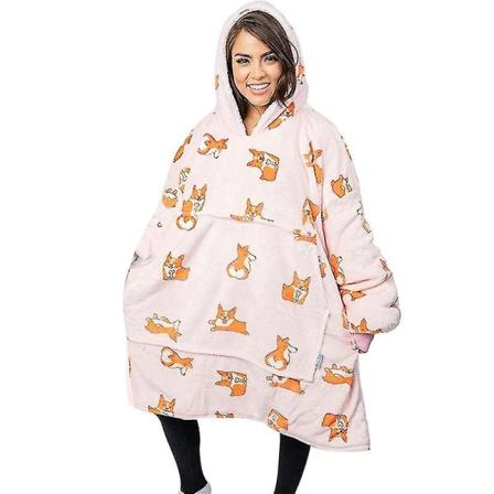 Aikuisten mallin hupparihuppari Super pehmeä lämmin puettava huppari, one size style 2