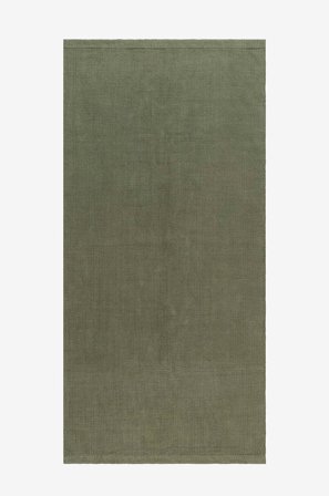 KM Home - Kludetæppe Hemse - Grøn - Bomulds- & kludetæpper - 75X150 - Fra Homeroom
