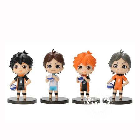 4st Set Volleyvall Pojke Stilig Toy Doll Anime Collection