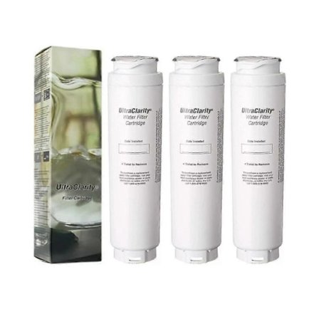 Korvaava Bosch Ultra Clarity -jääkaapin vedensuodatin malleille 644845, 740560, 9000194412, 740560, Haier 0060820860, Miele KWF1000