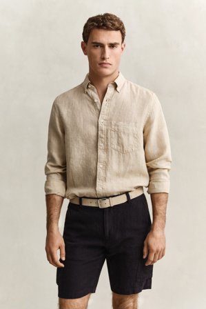 GANT Herren Leinenhemd (XXXL) Beige