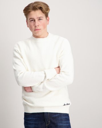 Les Deux Brad Roundneck Knit Kids Cremefärgad Pullover Jungen - Kids Brand Store