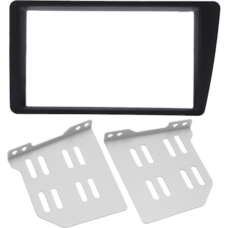 Dubbel DIN Radio Dash Kit, 2Din Radio Stereo Dash Ram Trim Ersättning kompatibel Civic LHD 2001-2005