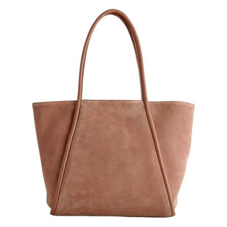 Markberg Shopper CaroleMBG Suede Mix Brun, Dame Indkøbstasker, Størrelse: ONE Size