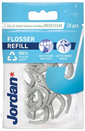 Jordan Easy Clean Flosser Refill 20 srk, Medicin & Pleje, Mund & Tandpleje, Tandstikker