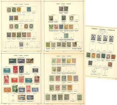 Tyrkiet - Samling på flere løse albumblade