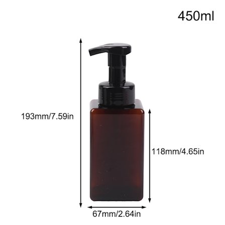 Sæbedispenser Bærbar Skumpumpeflaske 250/450/650ml Manuel